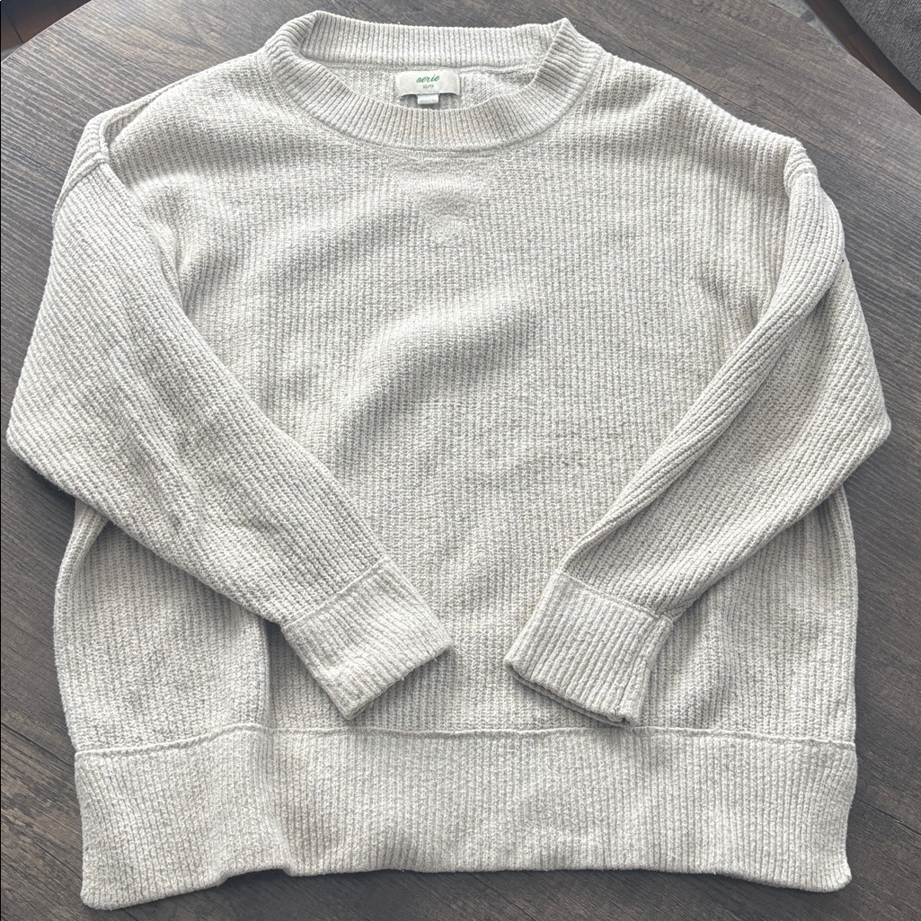Aerie Ribbed Crewneck Sweater Size Xs